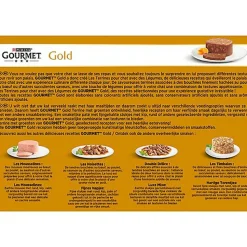 Gourmet - Les Terrines Gold aux aux Légumes pour Chat - 12x85g