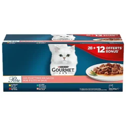 Gourmet - Sachets Fraîcheur Perle Les Filettines En Sauce Pour Chat Adulte - 40x85g