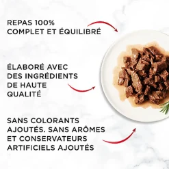 GOURMET - Sachets fraîcheurs MON PETIT à la Viande pour Chats - 6x50g