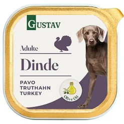 Gustav - Pâtée Adulte à la Dinde pour Chiens - 300g