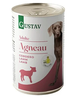 Gustav - Pâtée Adulte  à l'Agneau pour Chiens - 400g