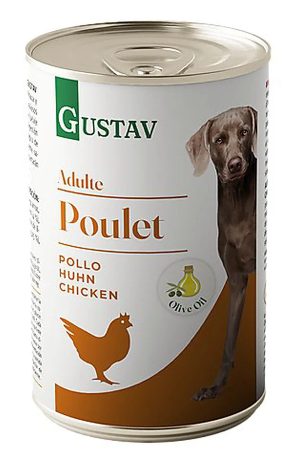 Gustav - Pâtée Adulte au Poulet pour Chiens - 400g