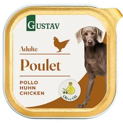 Gustav - Pâtée Adulte au Poulet pour Chiens - 300g