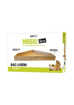Hamiform - Bac à Litière MODUL'Home pour Lapin - Bois