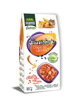 Hamiform - Crunchy's Chips de Carotte pour Rongeur - 90g