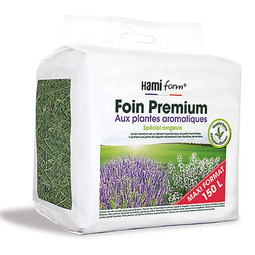 Hamiform - Foin Premium aux Plantes Aromatiques pour Rongeur - 150L