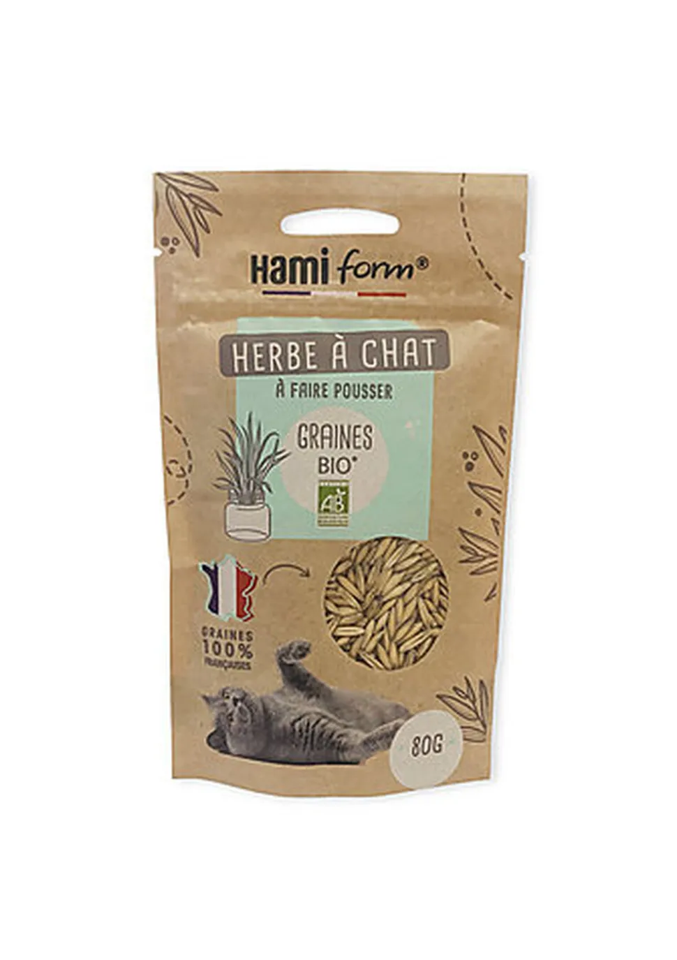 Hamiform - Herbe à Chat Graines Bio - 80g