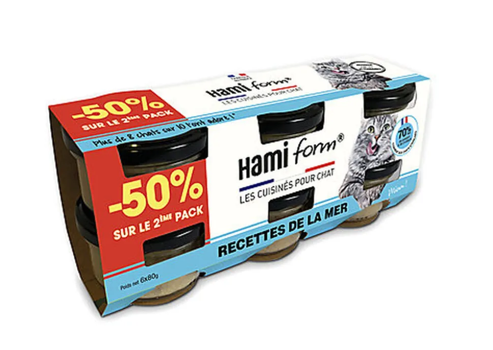 Hamiform - Recettes de la Mer Gourmandes aux Poissons - 6x80g /- 50% sur le 2ème