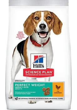 Hill's - Canine Adult Perfect Weight Medium Poulet pour Chien