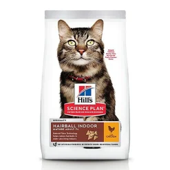 Hill's Science Plan - Adult Hairball Indoor Croquettes Pour Chat Agé D'intérieur Au Poulet - 1,5kg