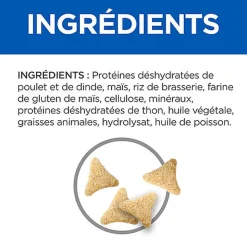 Hill's Science Plan - Adult Hairball Indoor Croquettes Pour Chat Agé D'intérieur Au Poulet - 1,5kg