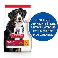 Hill's Science Plan - Adult Croquettes Pour Grand Chien Au Poulet  - 18kg