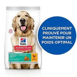 Hill's Science Plan - Adult Perfect Weight Croquettes Pour Grand Chien Au Poulet  - 12kg