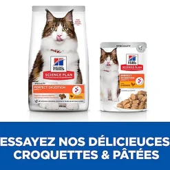 Hill's Science Plan - Croquettes Adulte Perfect Digestion au Poulet pour Chat