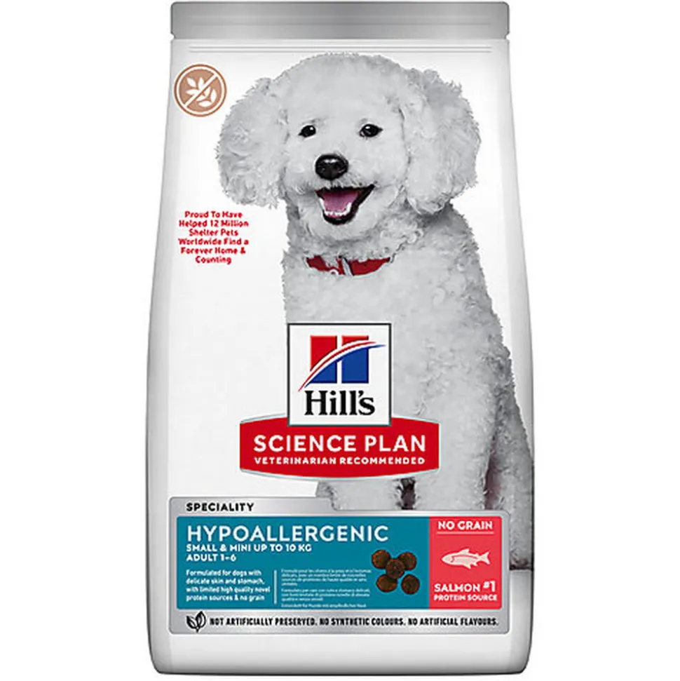 Hill's Science Plan - Hypoallergenic Adult Croquettes Pour Petit Chien Adulte Au Saumon - 1,5kg
