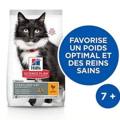 Hill's Science Plan - Mature Adult Sterilised Cat Croquettes Pour Chat Agé Stérilisé Poulet - 1,5kg