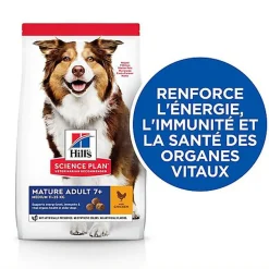 Hill's Science Plan - Mature Adult Croquettes Pour Chien Agé Au Poulet  - 12kg