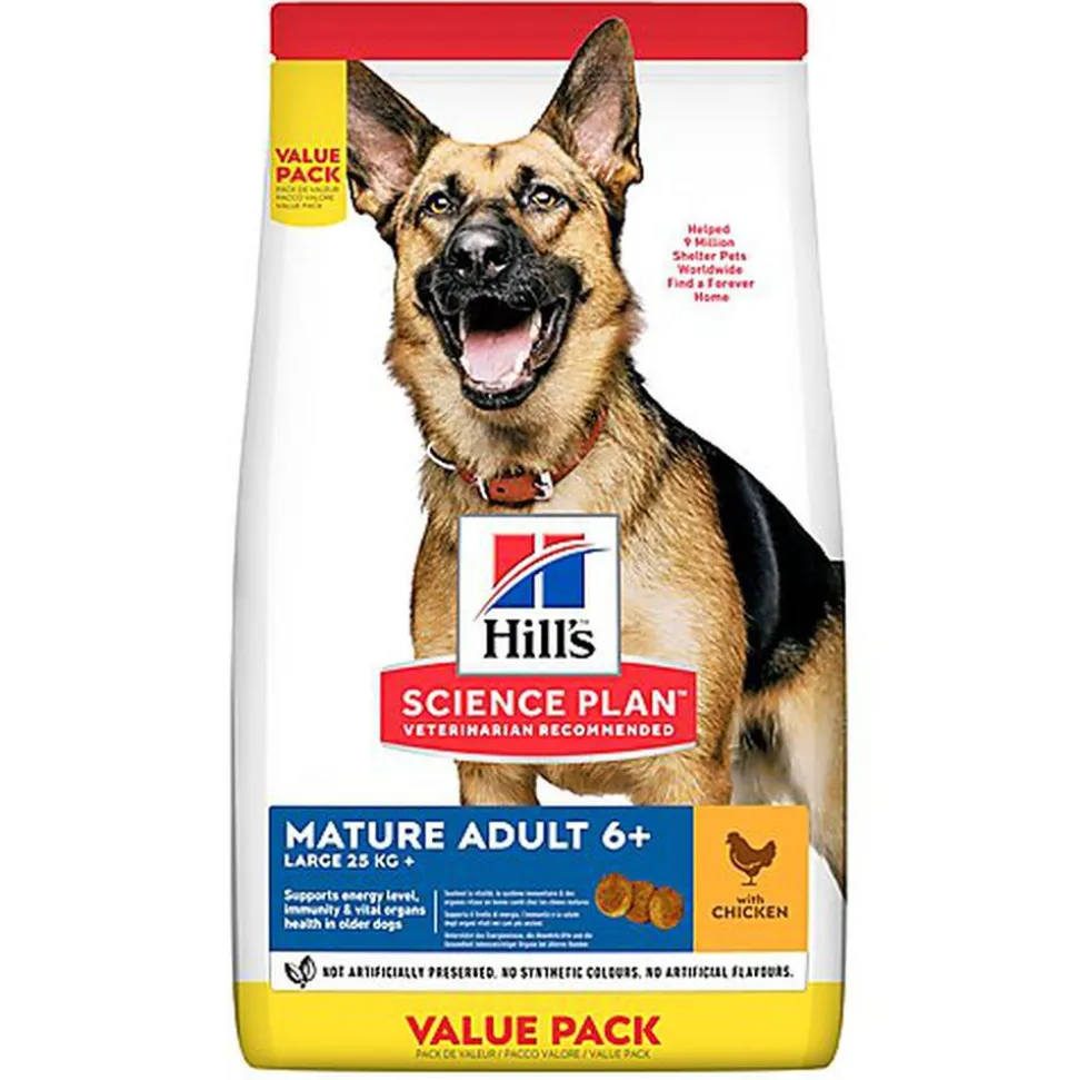 Hill's Science Plan - Mature Adult Croquettes Pour Grand Chien Agé Au Poulet - 18kg