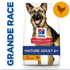 Hill's Science Plan - Mature Adult Croquettes Pour Grand Chien Agé Au Poulet - 18kg