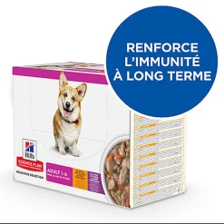 Hill’s Science Plan - Mijoté Pour Chien Adulte Small & Mini Au Poulet Et Légumes Ajoutés  - 12x80g