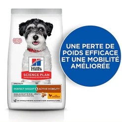 Hill's Science Plan - Perfect Weight & Active Mobility Aliment Pour Petit Chien Adulte Poulet - 1,5kg
