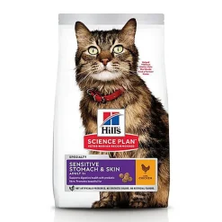Hill's Science Plan - Sensitive Stomach & Skin Croquettes Pour Chat Au Poulet - 1,5kg