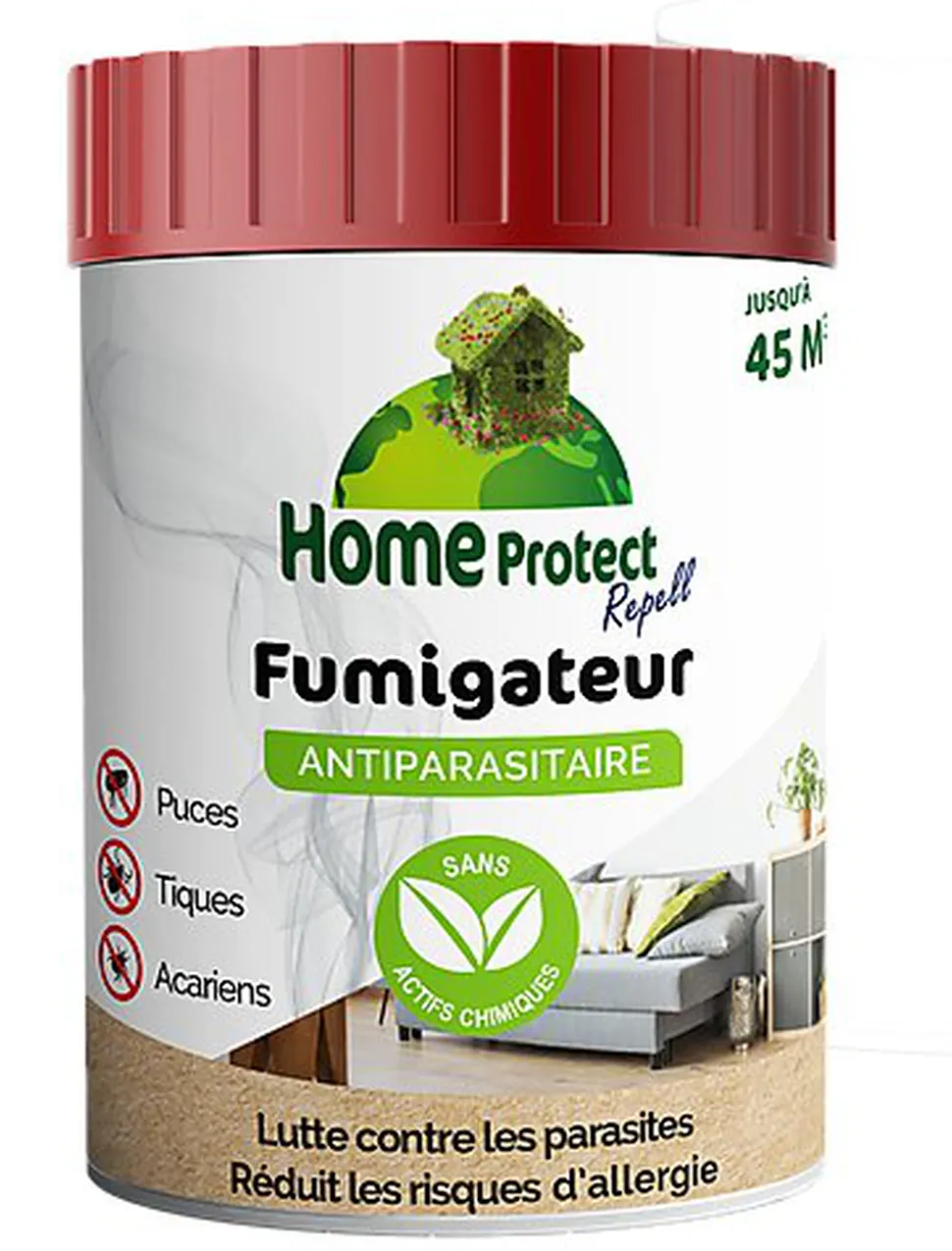 Home Protect - Fumigateur Antiparasitaire pour Habitat - 15g