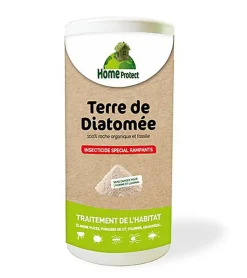 Home Protect - Poudre Insecticide Terre de Diatomée pour Rampants - 250g