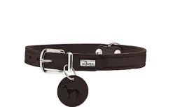 Hunter - Collier Aalborgen Cuir de Boeuf Marron pour Chiens