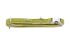 Hunter - Collier Amalfi Alu-Strong en Similicuir Vert pour Chiens
