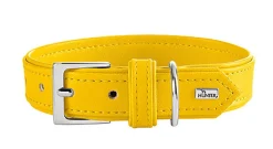 Hunter - Collier Amalfi en Similicuir Jaune pour Chiens