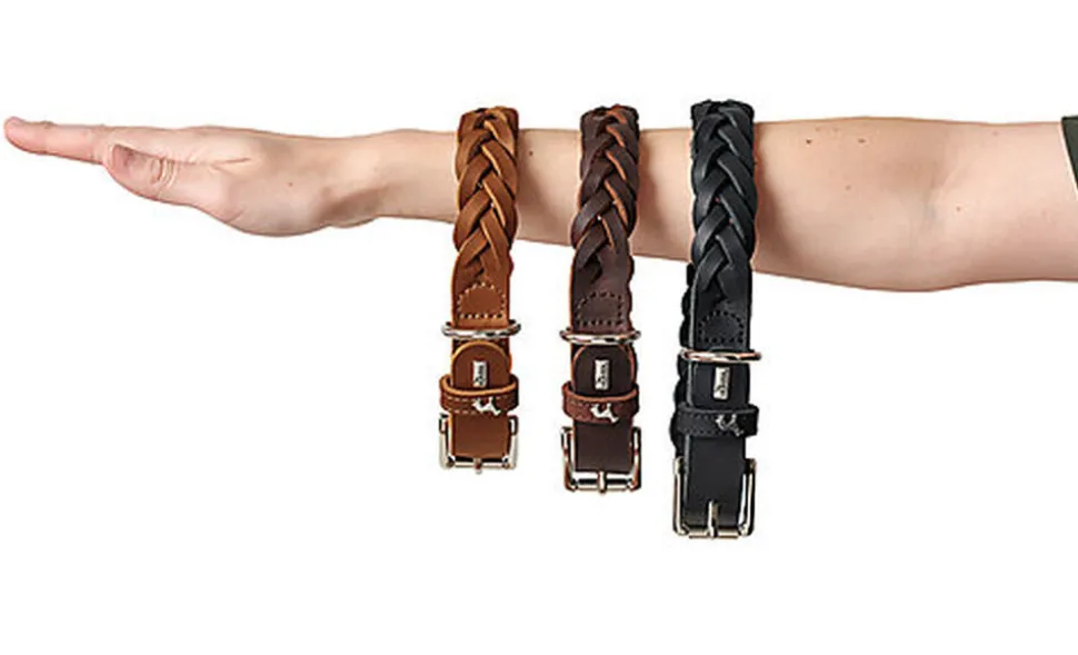 Hunter - Collier Solid Education en Cuir de Bœuf Cognac