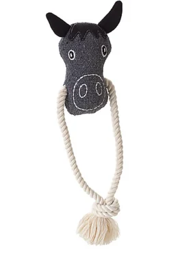 Hunter - Jouet Cheval Nebraska + Corde pour Chiens - 33cm