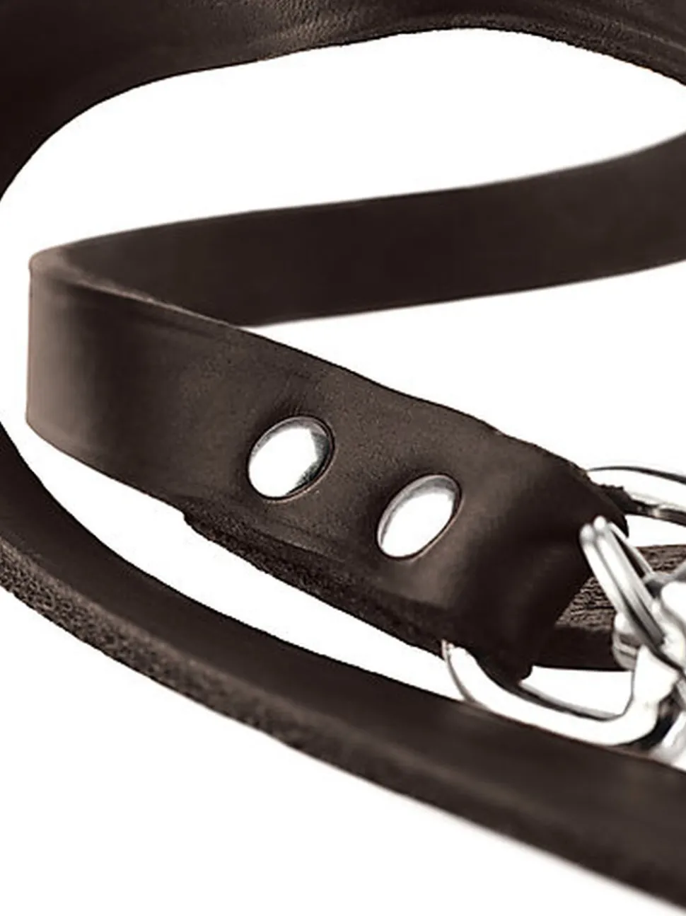 Hunter - Laisse Réglable en Cuir de Bœuf Marron