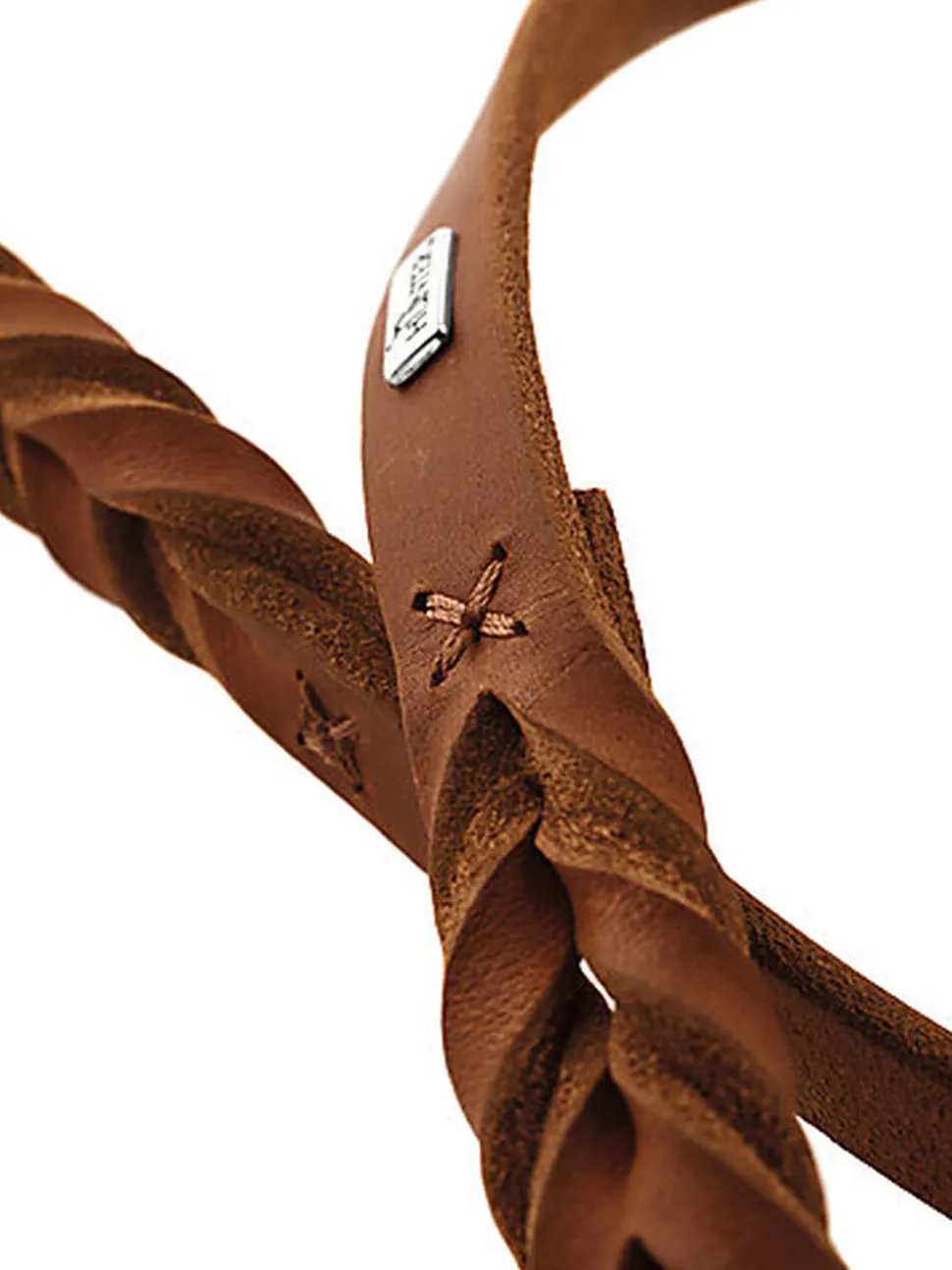 Hunter - Laisse Solid Education en Cuir de Bœuf Cognac