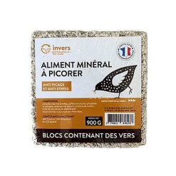 Invers - Bloc à Picorer aux Vers de Farine - 900g