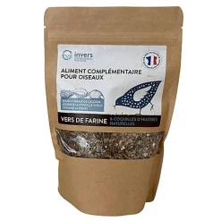 Invers - Mélange de Vers de Farine et Coquilles d'Huîtres - 400g