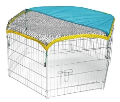 Kerbl - Enclos Hexagonal avec Filet de Protection pour Rongeurs