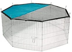 Kerbl - Enclos Octogonal en Métal avec Filet pour Rongeurs