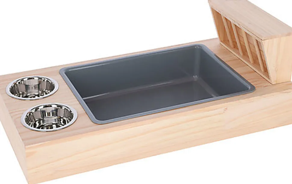 Kerbl - Mangeoire avec Ratelier pour Rongeurs - 70x36x24cm