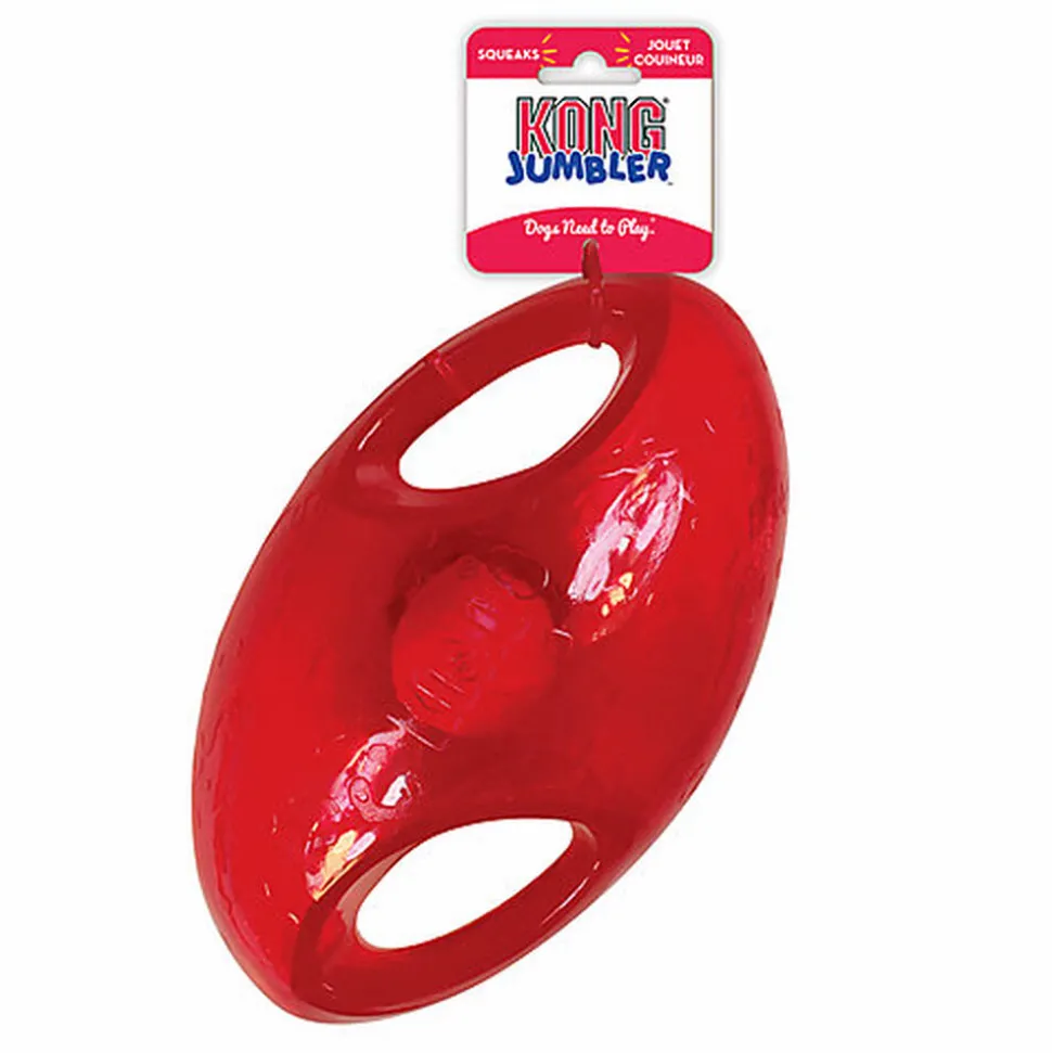 KONG - Jouet Balle Jumbler Foot pour Chien