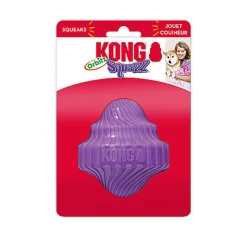 KONG - Jouet Balle Spin Squeezz Orbitz pour Chiens - M/L