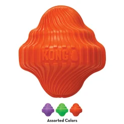 KONG - Jouet Balle Spin Squeezz Orbitz pour Chiens - M/L
