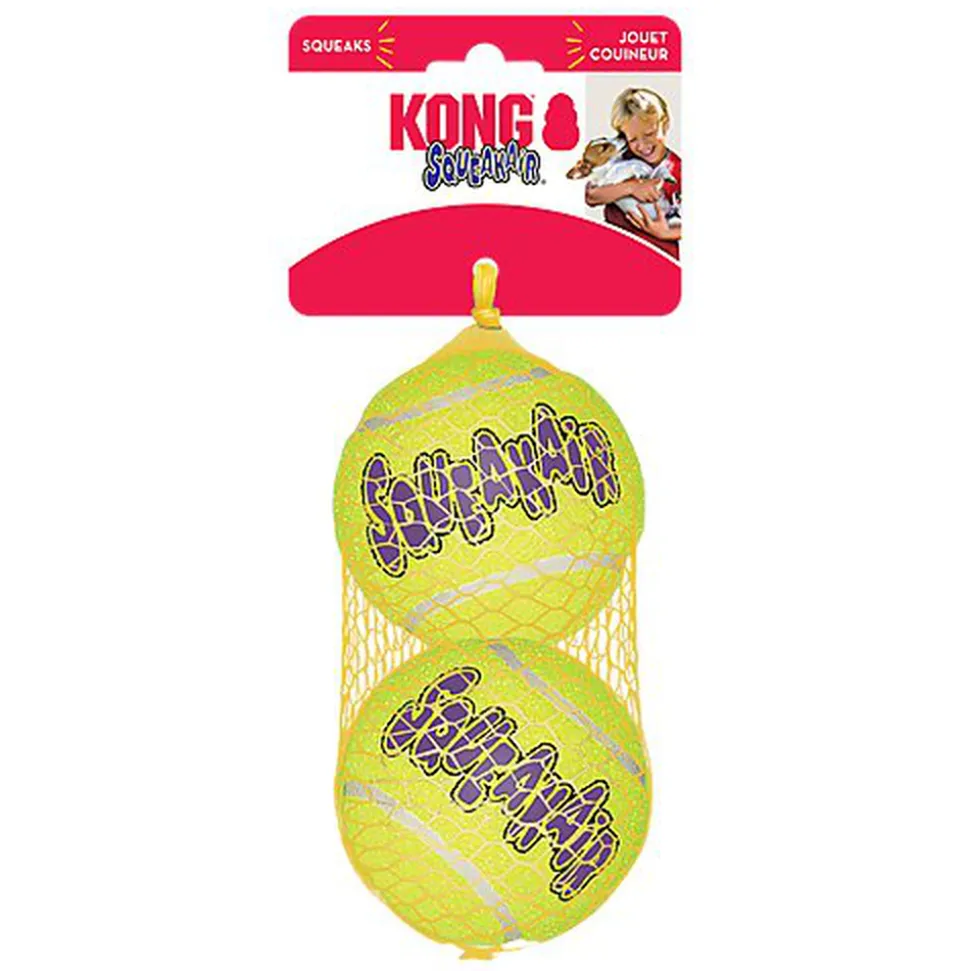 KONG - Jouet Balles SqueakAir Balls Lg - x2