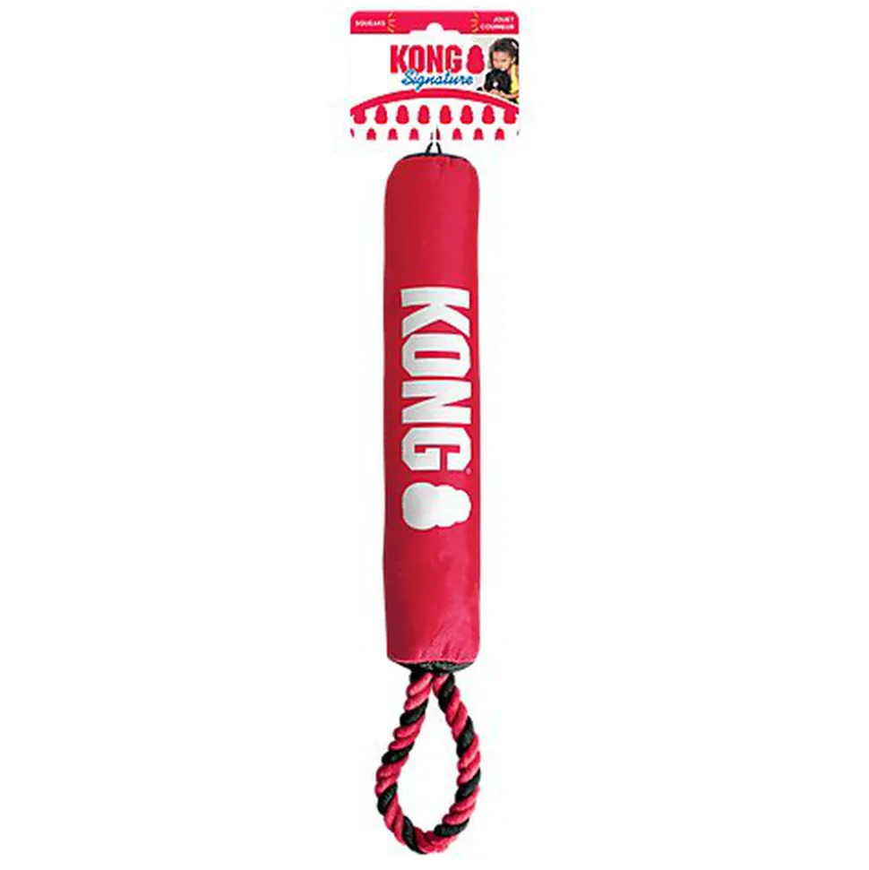 KONG - Jouet Bâton Signature Stick w/Rope pour Chiens