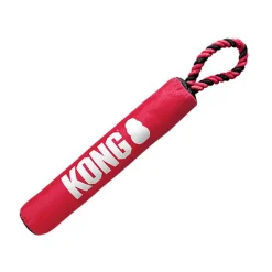 KONG - Jouet Bâton Signature Stick w/Rope pour Chiens