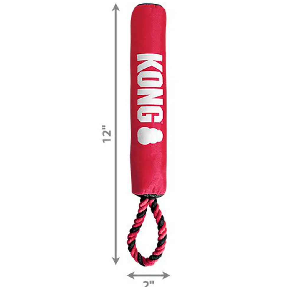 KONG - Jouet Bâton Signature Stick w/Rope pour Chiens