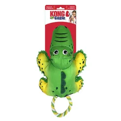 KONG - Jouet Cozie Tuggz Alligator pour Chiens - M/L