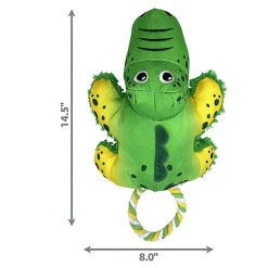 KONG - Jouet Cozie Tuggz Alligator pour Chiens - M/L