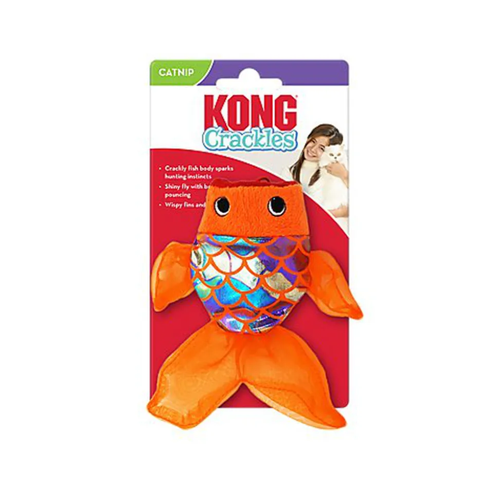 KONG - Jouet Crackles Poisson pour Chats